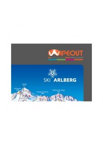 Wipeout Ischgl Piste Map Microfibre Goggle Cloth and Resort Map 